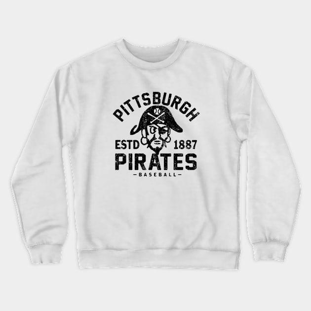 Pittsburgh Pirates Retro 2 by Buck Tee Originals Crewneck Sweatshirt by Buck Tee